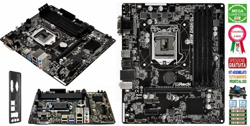 SCHEDA MADRE SOCKET 1150 ASROCK B85M DASH_OL + CPU CORE i7 4770S / CORE i5 + RAM