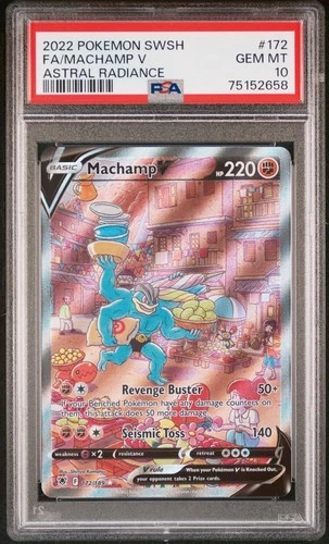 Pokemon Machamp V Astral Radiance Full Alt Art #172 PSA 10 Gem Mint