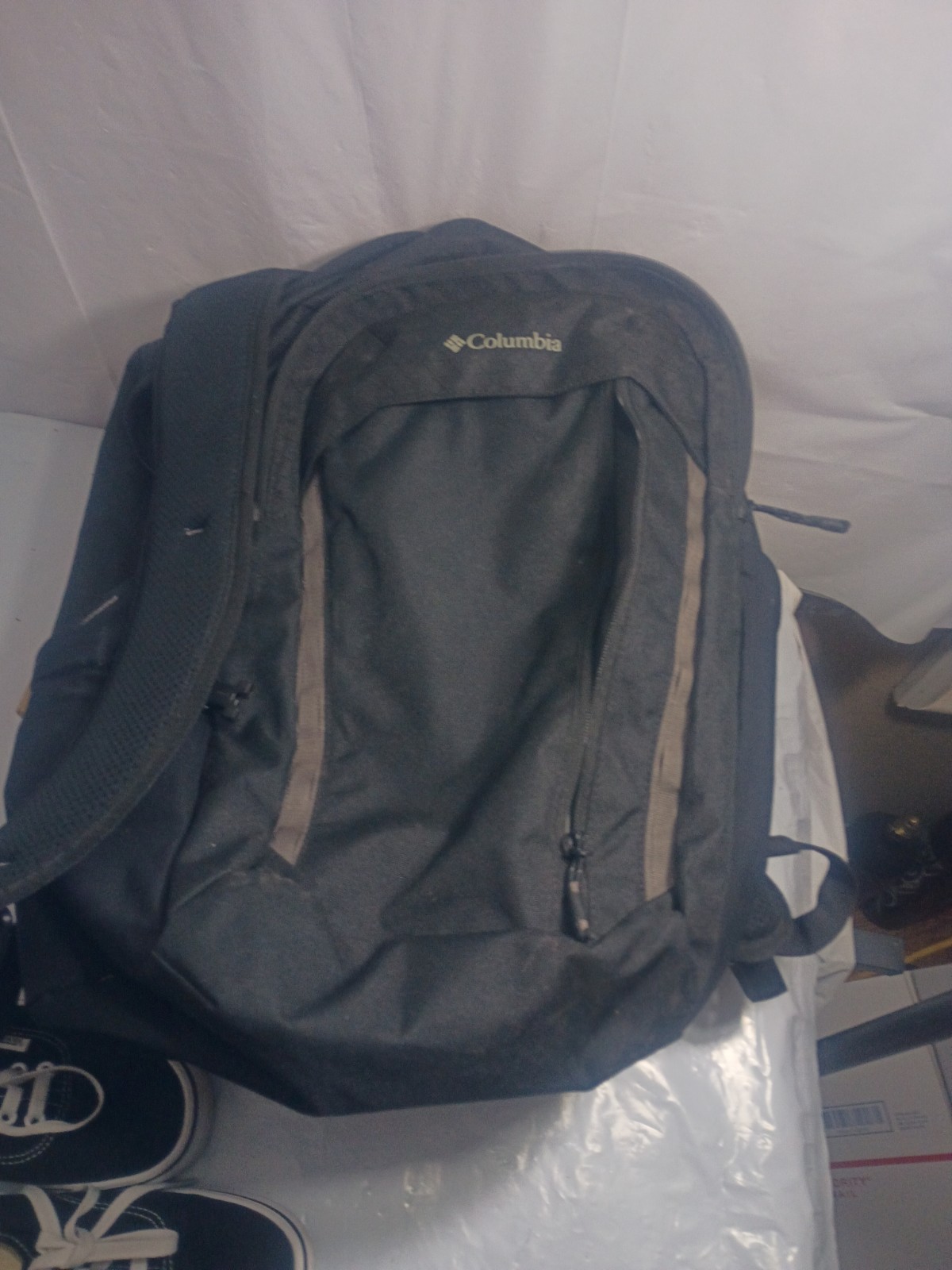 Columbia Black Backpack Multiple Compartments, Zi… - image 1