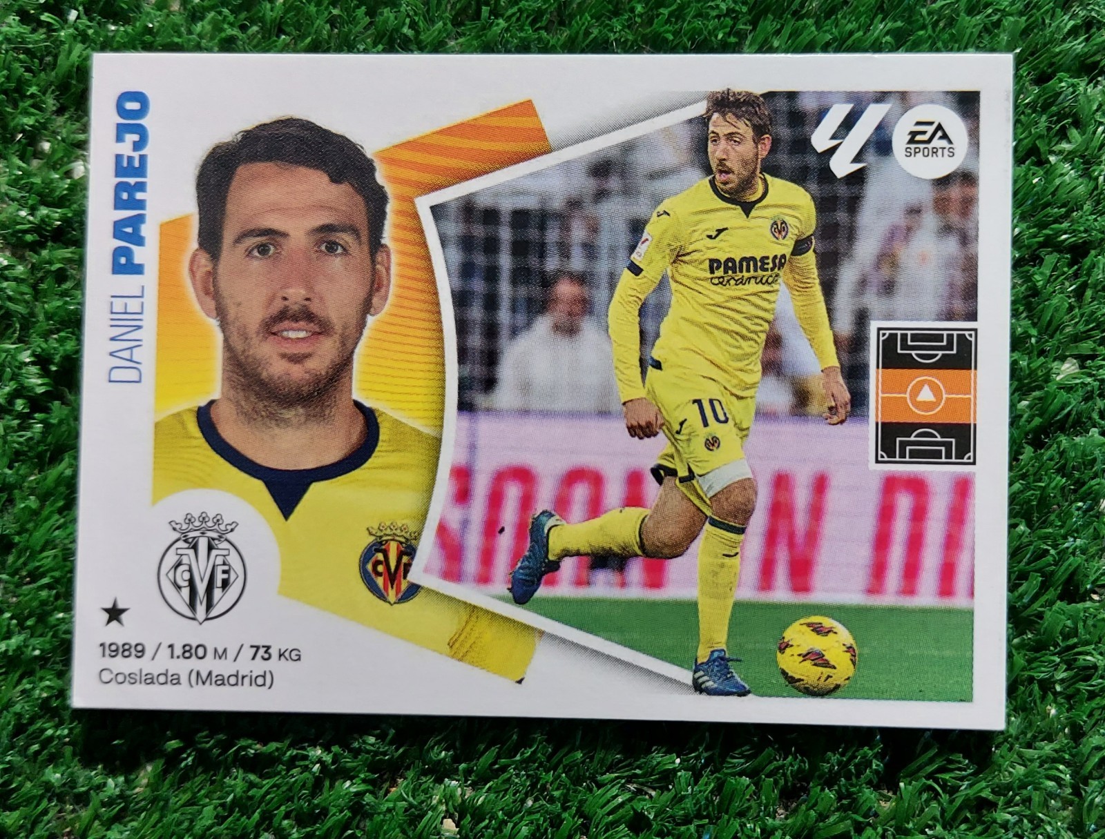 FIGURINA CALCIATORI PANINI LIGA 2024/25 VILLARREAL N°14 PAREJO 2025 ⚽️