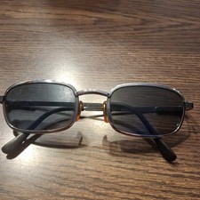 Vintage Tommy Hilfiger Sunglasses Metalllic Silver Oval Frames