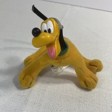 Vintage McDonalds Plush Toy Pluto Walt Disney House of Mouse Plastic Head