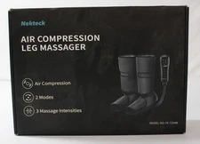 Neckteck Leg Massager with 3 Massage Intensity Air Compression CN6 Gray/Black