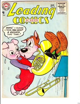 Leading Screen Comics 74 (1955): FREE to combine- in Fair/Good condition