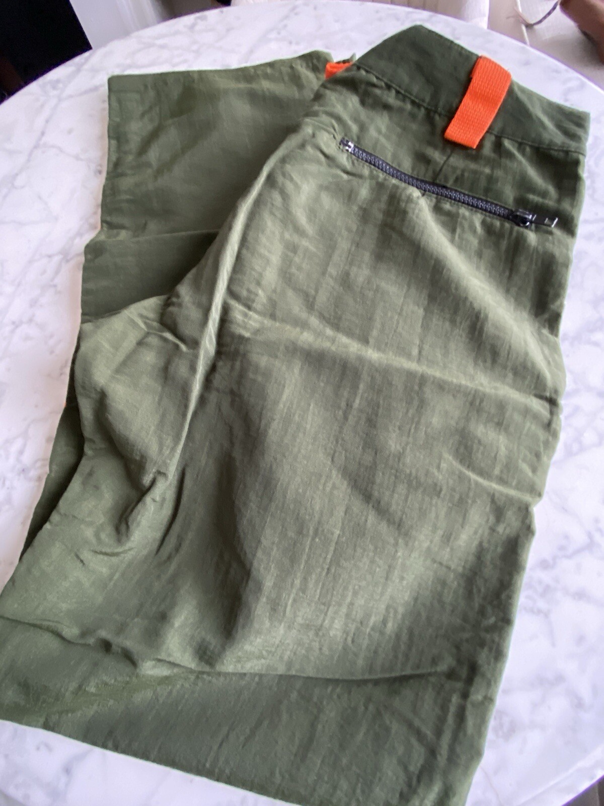 Prototype Proto type Green orange nylon pants 32 … - image 8