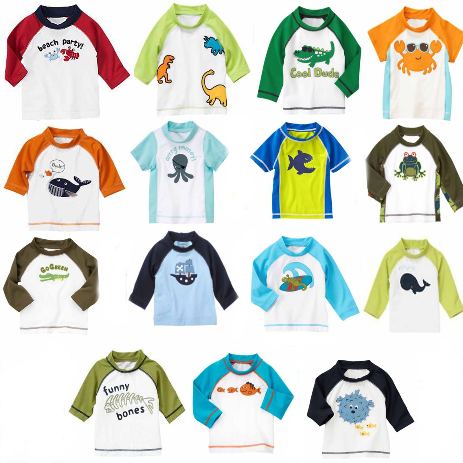 Gymboree Sunscreen Swim Shop Rash Guards 0 3 6 12 18 24 2T 3T 4T 5T