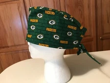 Scrub or Chef Hat Medical Nursing Chemo Skull Cap Packers Cotton Fabric