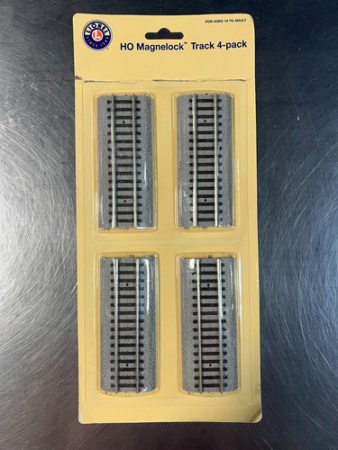 LIONEL ESCALA HO 4.5" RECTA MAGNELOCK PISTA 4 PK níquel plata 8768044 | Condition: New