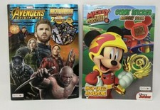  Lot of 2 Coloring and Activity Books - Avengers Infinity War, Mickey Mouse