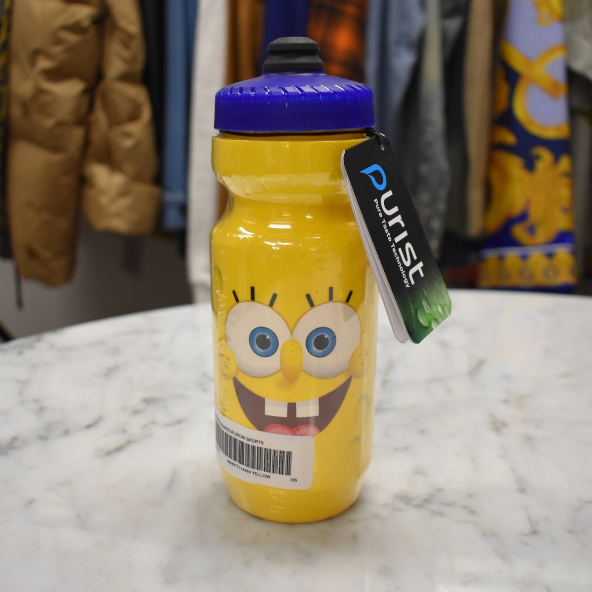 NWT Supreme Castelli Spongebob Yellow 22 oz Sports Water Bottle 