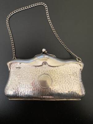 ANTIQUE SILVER LADIES EVENING BAG PURSE CIRCA (silver Plate) 