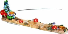 Alice Wonderland Magic Caterpillar Mushroom Incense Burner Stick + Cone #2951