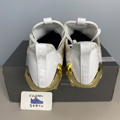 adidas adizero 12.0 Mismatch White Gold Football Cleats Reflective Men Sz adidas adizero 12.0 Mismatch White Gold Football Cleats  main image 4