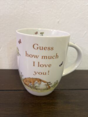 Konitz Guess How Much I Love You Mug Cup Butterflies And Bunnies