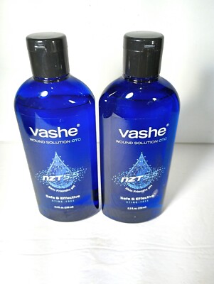Vashe Wound Solution  Pure Hypochlorous Acid-Preserved Wound Cleanser 8 oz 2pack