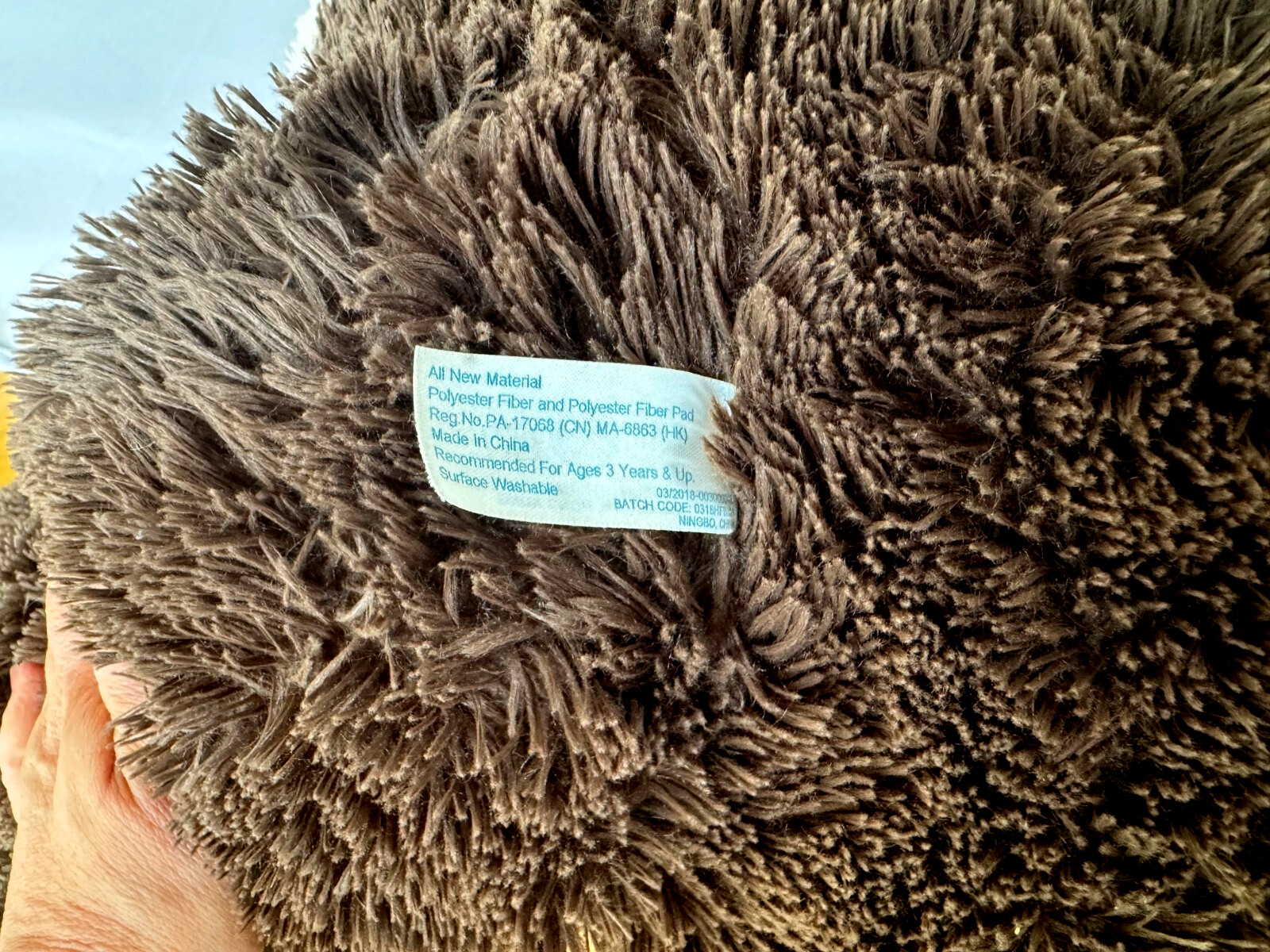 37” Hugfun/Costco XL Giant Plush Stuffed Animal Dog Jumbo Brown Beige EXCELLENT