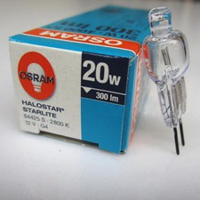 OSRAM 64425S 12V20W G4 2800K vertical wire HALOGEN LAMP bulb