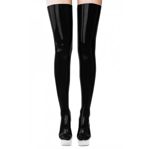 Thigh High Sexy Stocking PVC Leather Wetlook Stockings Medias Haute Above Knee - Picture 5 of 13