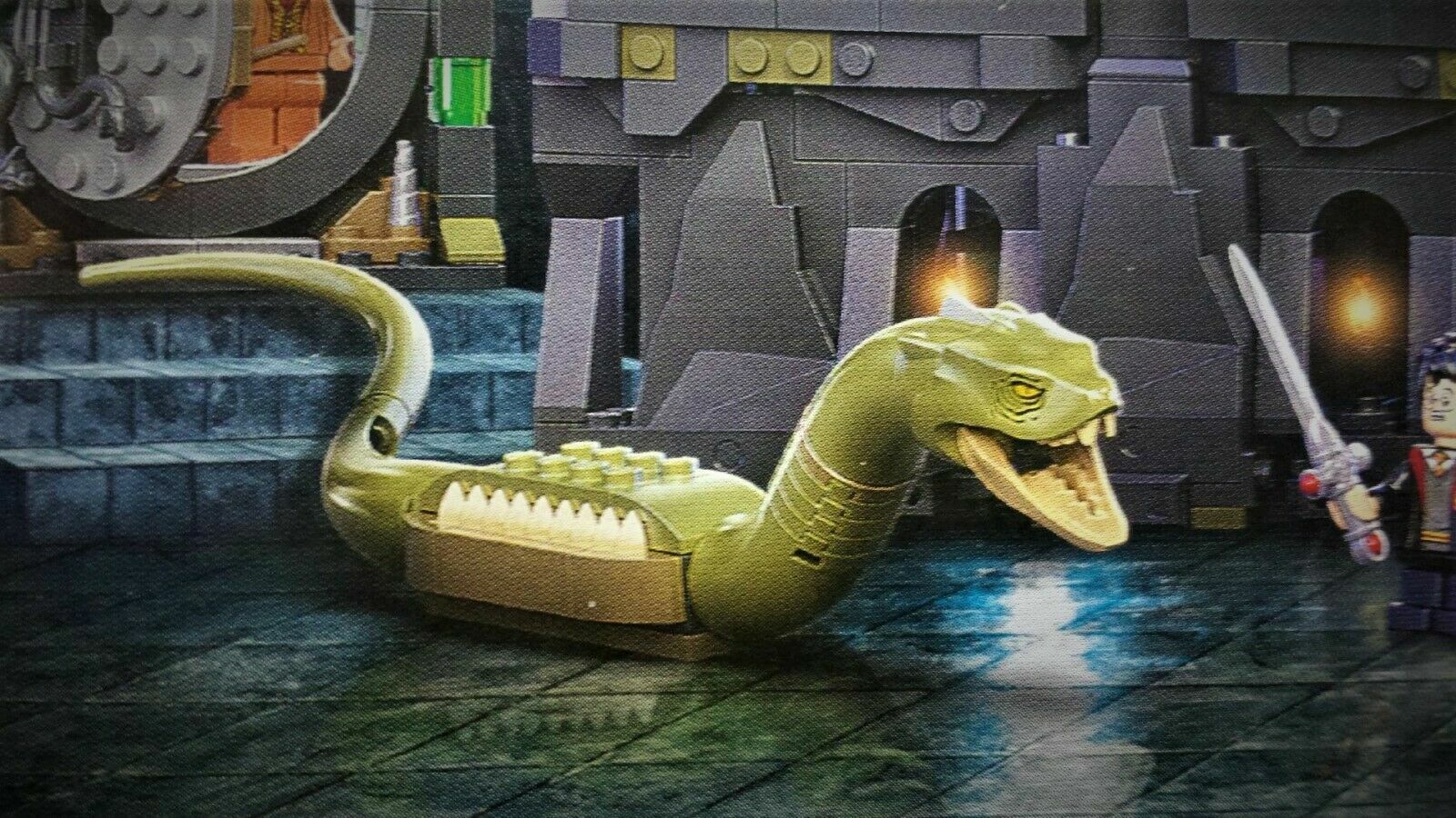 LEGO part basilisk03 - Snake, Harry Potter (Basilisk with Tan Mouth) -  Brick Built at BrickScout