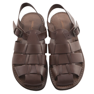 Men's Fisherman Sandals Closed in Leather Sizes 40-41-42-43