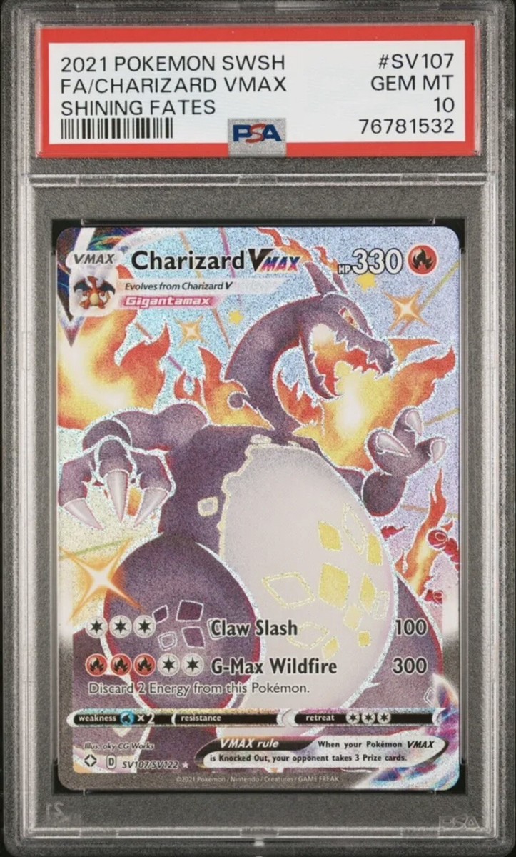 Pokemon TCG 2021 CHARIZARD VMAX Shining Fates Full Art Pokemon TCG 2021 CHARIZARD VMAX Shining Fates Full Art