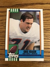 Greg Kragen 1990 Topps Denver Broncos #33   *3882*