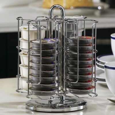 Nifty Solutions T-Disc Pod Carousel Holder Coffee Storage Organizer Hold 40 Disc