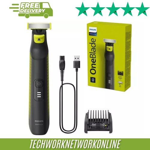 PHILIPS OneBlade Pro QP6506/15 Nass- & Trockenrasierer - Schwarz 100% ORIGINAL ⭐⭐⭐⭐⭐