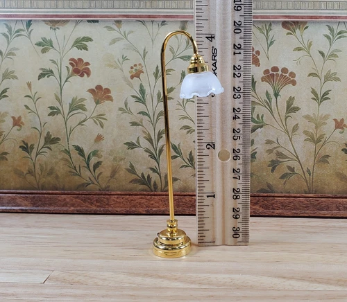 1/2x 1/12 für Puppenhaus Miniatur Tischlampe LED Licht Lampe Batterie Einsatz Dekor USA - Bild 12 von 21