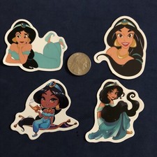 Disney Stickers - Disney Aladdin Lot of 4 Jasmine Stickers.