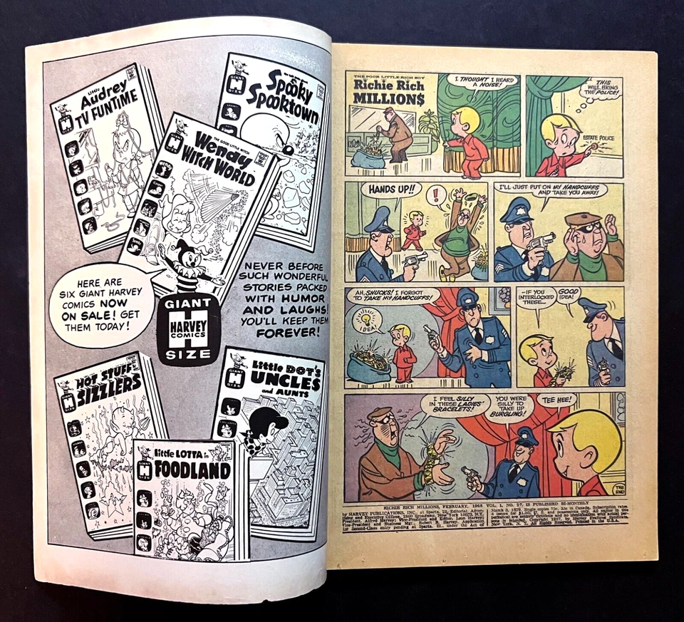 Richie Rich Millions #27 Giant 68 páginas Little Dot Little Lotta Harvey 1968 Foto 3 de 4