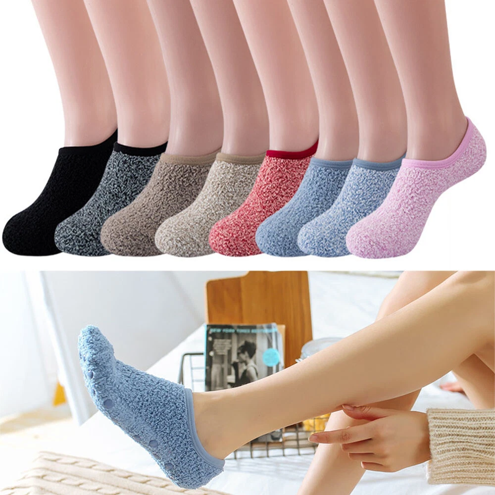 Women Warm Home Thick Slipper Floor Ankle Socks Bed Socks Non-slip