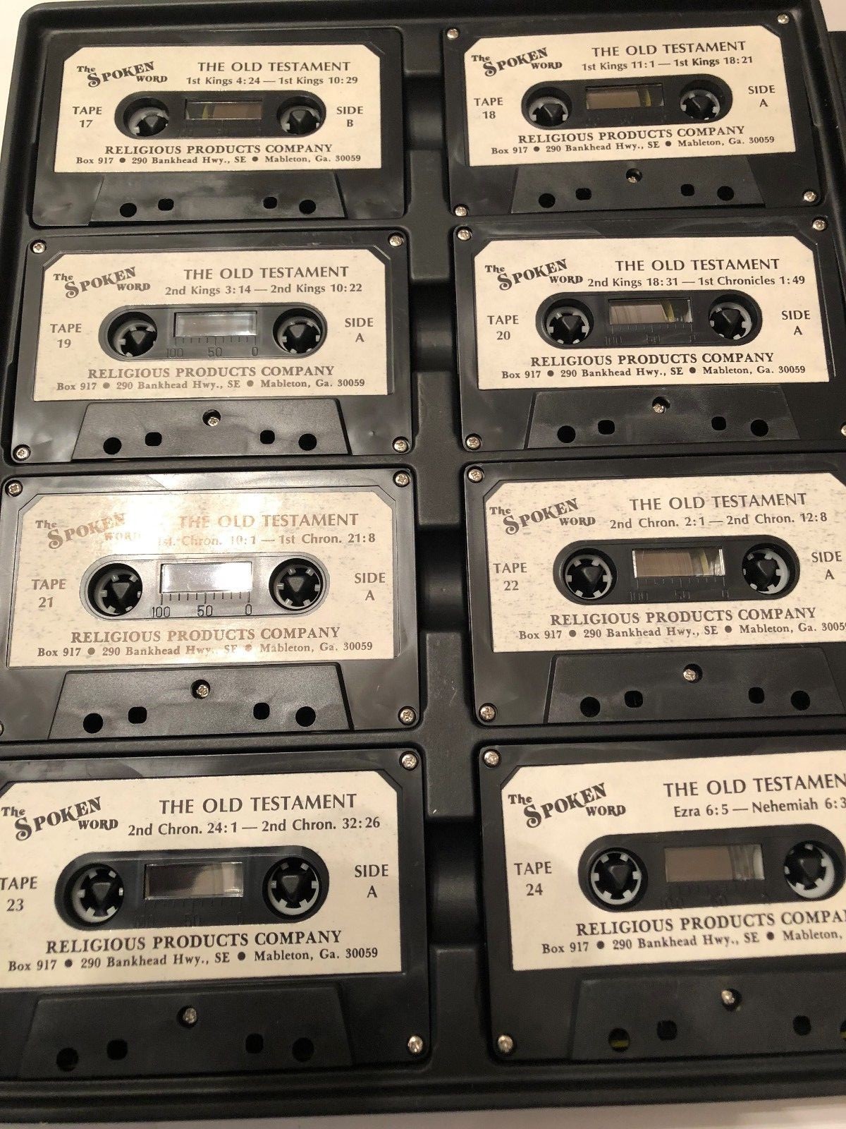 VINTAGE THE HOLY BIBLE KING JAMES VERSION AUDIOBOOK SET CASSETTE 16 ...