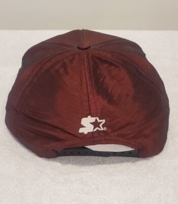 Supreme Box Logo Starter X Reflective Burgundy 5 Panel Camp Cap