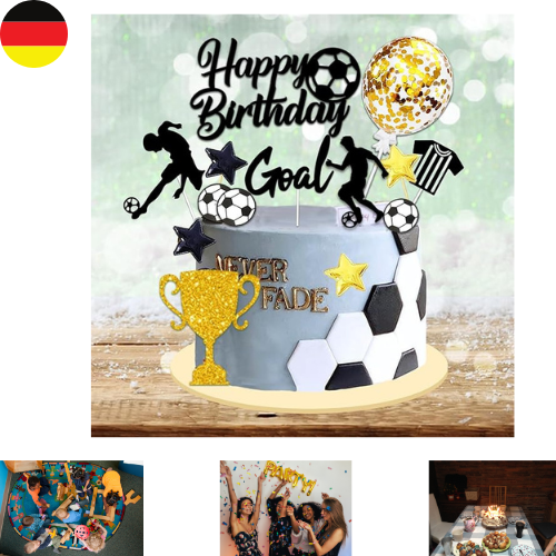 28-teilige Fußball-Tortendeko – Bunte Figuren Für Sport-Kuchen