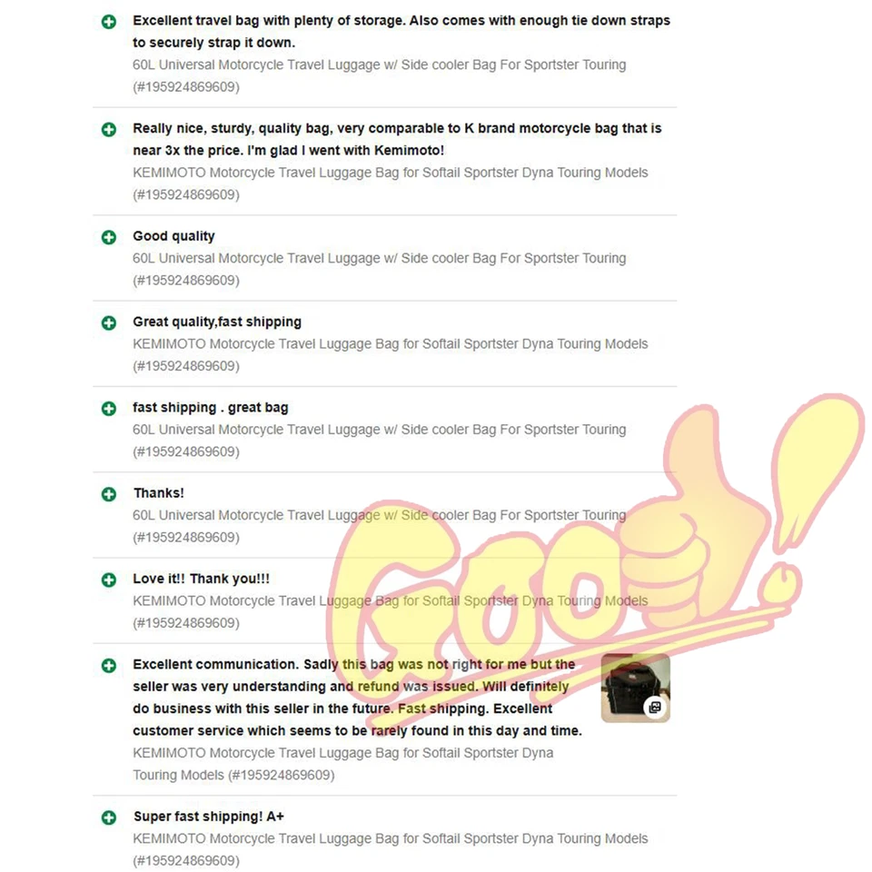 Motorcycle Sissy Bar Trunk Tail Bag for Sportster 833 1200/ Dyna/V-Star/Goldwing - Image 2 of 4