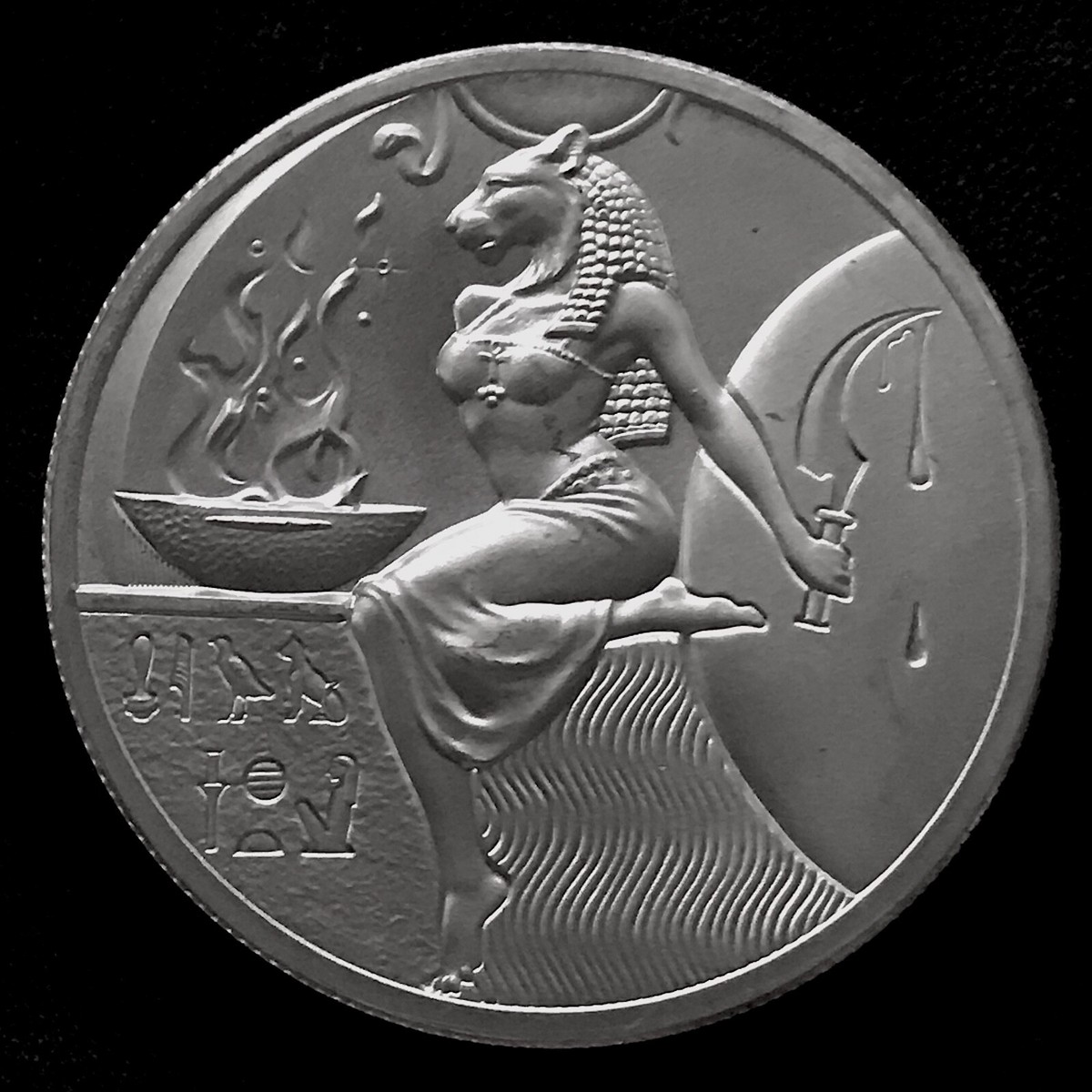 2 oz Silver Egyptian Gods Series Sekhmet Round Ultra High