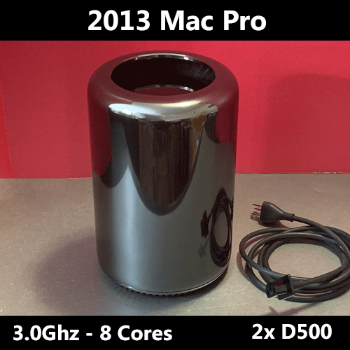 2013 Mac Pro | 3.0GHz 8-Core | Dual AMD D500 | 64GB RAM | Apple