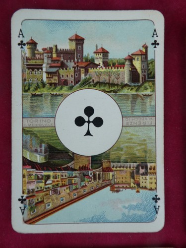 ANTICHE CARTE DA GIOCO 1913ca ITALIA XIII SECOLO I ED. PIATNIK OLD PLAYING CARDS - Foto 17 di 24