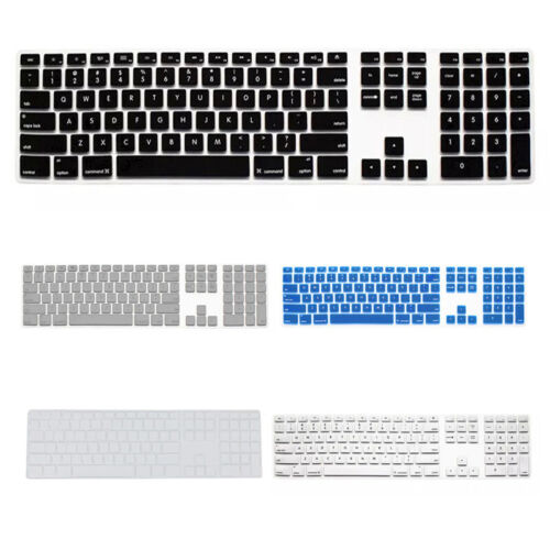 1X (Protector de cubierta de piel de teclado delgado de silicona con teclado numérico para  - Imagen 1 de 4