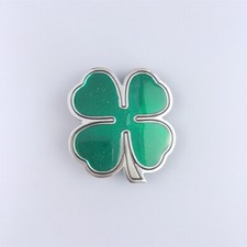 Lucky Irish Enamel Belt Buckle Gurtelschnalle Boucle de Ceinture