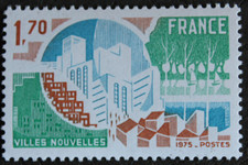 Timbre - FRANCE - Villes Nouvelles - 1975 - Neuf ** - YT1855