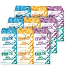 Amazon Brand - Presto Ultra-Soft 3-Ply Premium Facial Tissues, 1188 Count