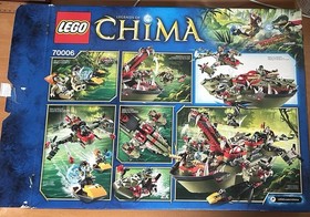 LEGO Legends of Chima Cragger's Command Ship Set 70006 Box & Instruction Manuals