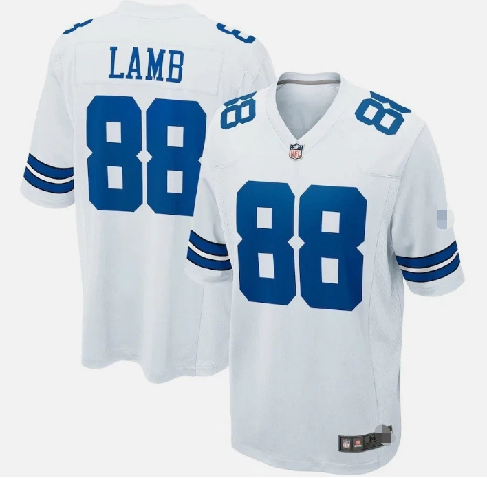 CeeDee #88 Lamb MEN Navy & White - All Stitched Jersey