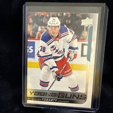 18/19 UPPER DECK YOUNG GUNS ROOKIE RC #478 STEVEN FOGARTY RANGERS