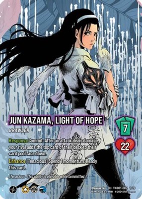 1X-Jun Kazama, Light of Hope - TK801-CD2 1/19 - C - Holofoil-CL01-Tekken 8-Unive
