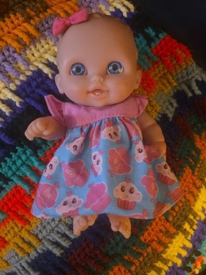1990s Lil Cutesies Baby Doll With Bow And Cupcake Dress