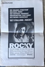 1976 United Artists ROCKY Original Pressbook Trade Ad Boxing Film Ephemera