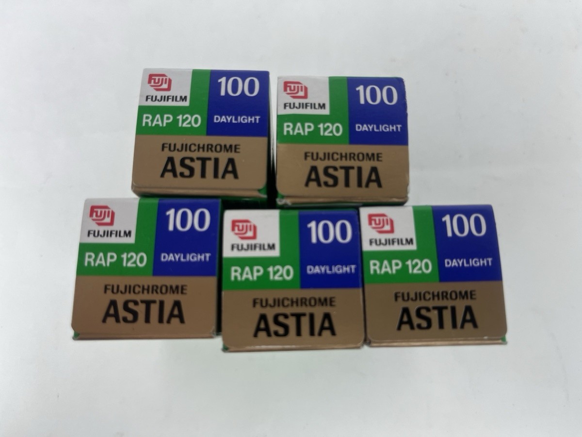 【冷凍保存・5本】Fuji ASTIA 100F 中版 期限2010-1　良品 5x-Fujichrome Astia Professional 100 Daylight RAP120 Refrigerated